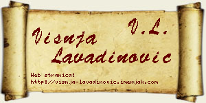 Višnja Lavadinović vizit kartica